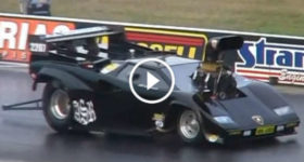 MONSTER Lamborghini Drag Car Hits the Wall at Full Throttle