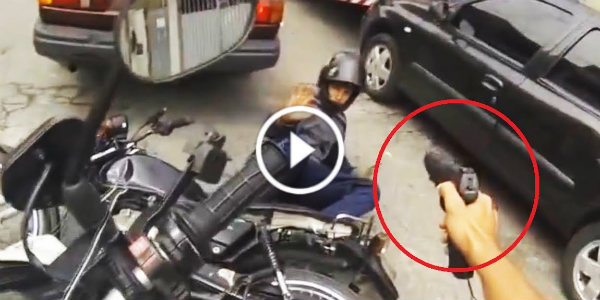 Motorcycle Police Officers Helmet POV Chase Brazil 11