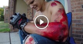 High Speed Motorcycle Crash wheelie fail 11