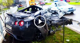 Nissan GTR Crash Compilation lesson 1